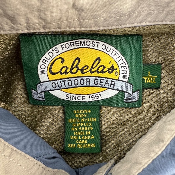 Cabelas Men Vented Hunting Shooting Shirt LT Tall Padded Quilted Shoulders Large - Picture 6 of 9